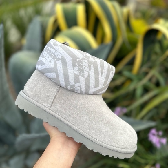 Classic Mini Jersey Stripe Ugg Boots - Picture 3 of 10